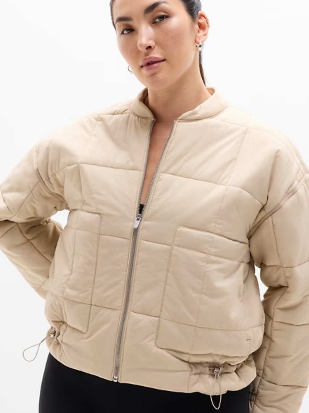Women’s Athleta Evergreen Jacket in Sahara Size Large